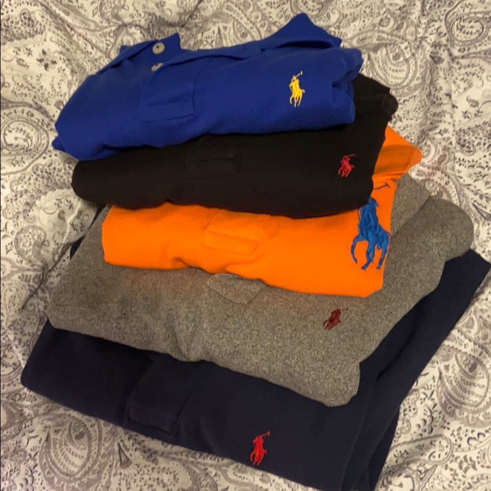 Collared polo shirts
